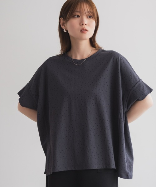 NAVY(ネイビー)の「nAvy SARARI ドルマンTシャツ(Tシャツ/カットソー・レディース・オレンジ/ライトベージュ/グレー系その他/モカ・L/M)」の18枚目の写真