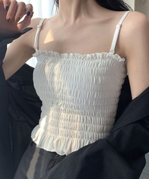 ALTROSE（アルトローズ）の「カップ付き　ブラトップ　シャーリングⅡ（キャミソール）」