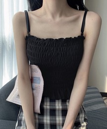 ALTROSE（アルトローズ）の「カップ付き　ブラトップ　シャーリングⅡ（キャミソール）」