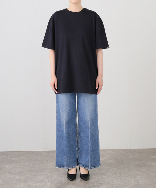 extreme cashmere x グレー半袖ニット extreme cashmere(エクストリーム カシミア) |キューバ - グレー