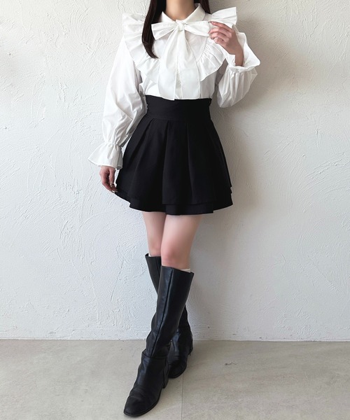 apres jour(アプレジュール)の「フリルメローリボンボウタイブラウス(シャツ/ブラウス・レディース・ホワイト系その他2/ホワイト・フリー/X-LARGE)」の6枚目の写真