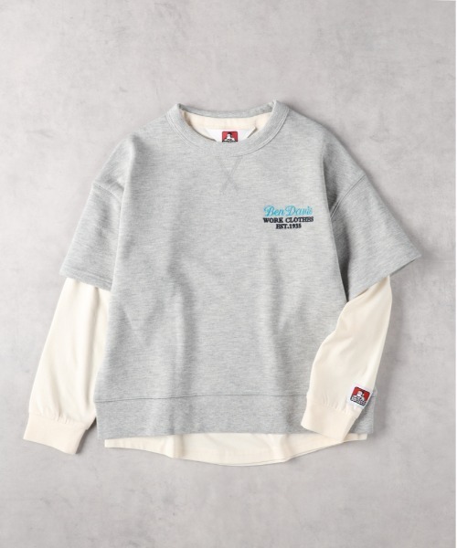 BEN DAVIS(ベンデイビス)の「BEN DAVIS(ベンデイビス)レイヤード長袖Tシャツ(その他トップス・キッズ・ダークグレー/グレー・130/140/150/160)」の7枚目の写真