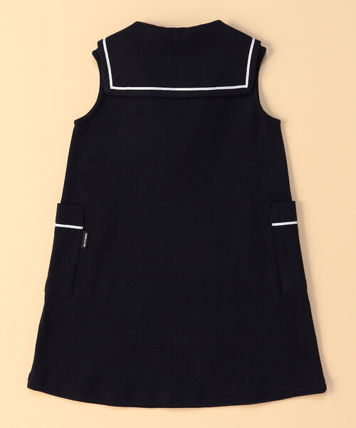 COMME CA ISM(コムサイズム)の「セーラーワンピース(ベビーサイズ)(ワンピース・キッズ・ネイビー・80-90cm)」の2枚目の写真