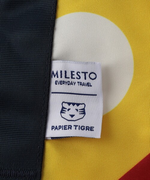 MILESTO(ミレスト)の「MILESTO × PAPIERTIGRE/ミレスト × パピエ ティグル ポケッタブルトートバッグ 18L(トートバッグ・メンズ・ネイビー/サックスブルー/その他9・ONE SIZE)」の8枚目の写真