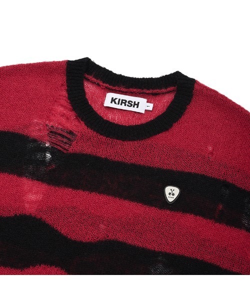 KIRSH PICK WAPPEN DAMAGE STRIPE KNIT キルシー ピック