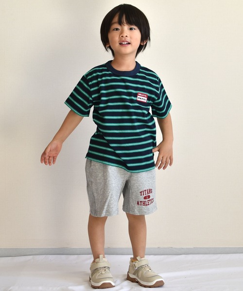 KiCCOLY(キッコリー)の「リバースウィーブ4.5分パンツ(その他パンツ・キッズ・グレー/レッド・120cm/130cm/110cm/140cm/150cm)」の6枚目の写真