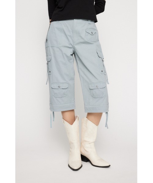 LAGUA GEM(ラグアジェム)の「2WAY POCKET MILITARY パンツ(カーゴパンツ・レディース・アイボリー/ライトブルー/チャコールグレー・X-SMALL/SMALL/MEDIUM)」の7枚目の写真