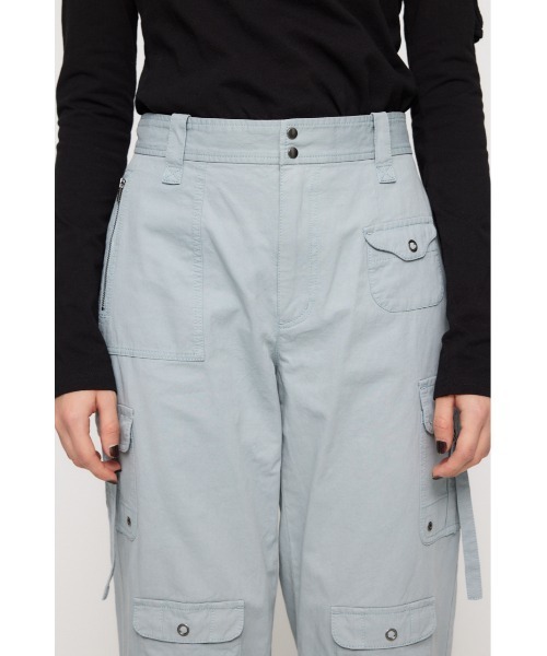 LAGUA GEM(ラグアジェム)の「2WAY POCKET MILITARY パンツ(カーゴパンツ・レディース・アイボリー/ライトブルー/チャコールグレー・X-SMALL/SMALL/MEDIUM)」の13枚目の写真