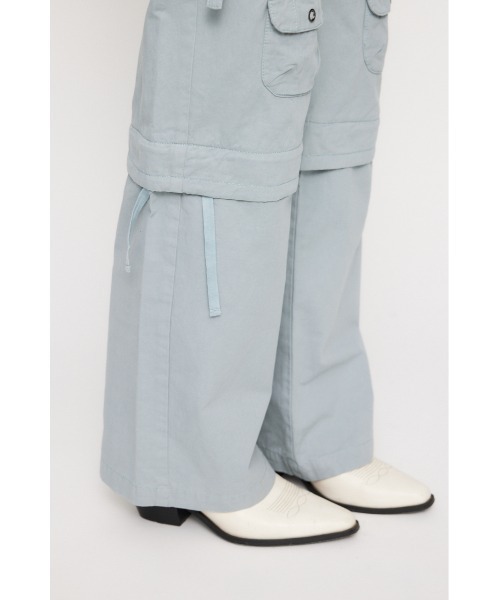 LAGUA GEM(ラグアジェム)の「2WAY POCKET MILITARY パンツ(カーゴパンツ・レディース・アイボリー/ライトブルー/チャコールグレー・X-SMALL/SMALL/MEDIUM)」の16枚目の写真