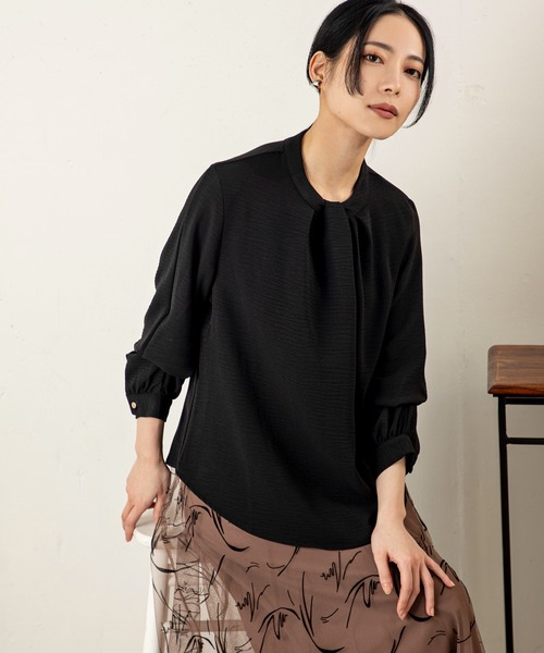 MILLION CARATS(ミリオンカラッツ)の「オフィスにも◎ 上品フェミニンな2WAYスリーブ大人ブラウス(シャツ/ブラウス・レディース・ブラック/サックスブルー/ホワイト系その他・FREE)」の20枚目の写真