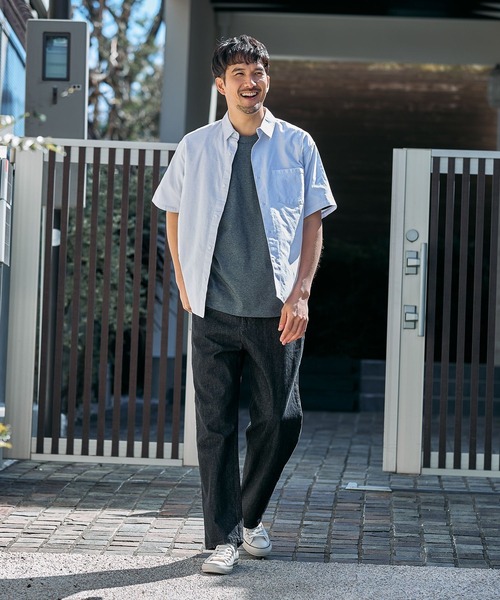 FOUND GOOD（ファウンドグッド）の「オックスSSシャツ（シャツ/ブラウス・メンズ・ホワイト系1/グレー系/ブルー系/ネイビー・XL/L/M）」の12枚目の写真