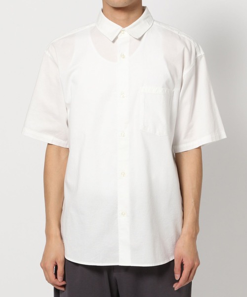 FOUND GOOD（ファウンドグッド）の「オックスSSシャツ（シャツ/ブラウス・メンズ・ホワイト系1/グレー系/ブルー系/ネイビー・XL/L/M）」の16枚目の写真