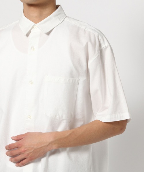 FOUND GOOD（ファウンドグッド）の「オックスSSシャツ（シャツ/ブラウス・メンズ・ホワイト系1/グレー系/ブルー系/ネイビー・XL/L/M）」の20枚目の写真