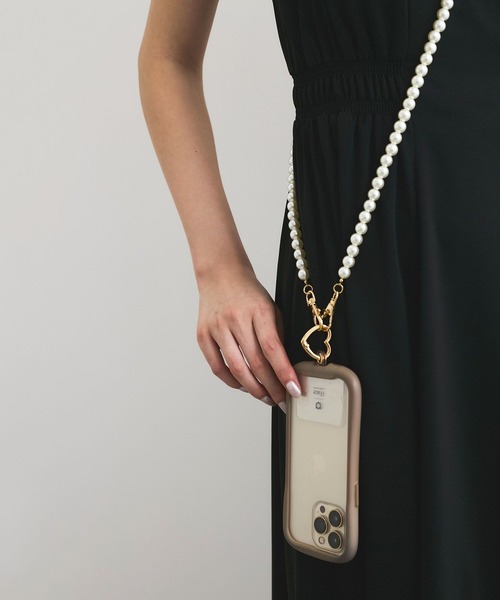 VIS（ビス）の「パールスマホショルダー（スマホグッズ・レディース・シルバー/ゴールド・FREE）」の2枚目の写真