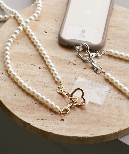 VIS（ビス）の「パールスマホショルダー（スマホグッズ・レディース・シルバー/ゴールド・FREE）」の3枚目の写真