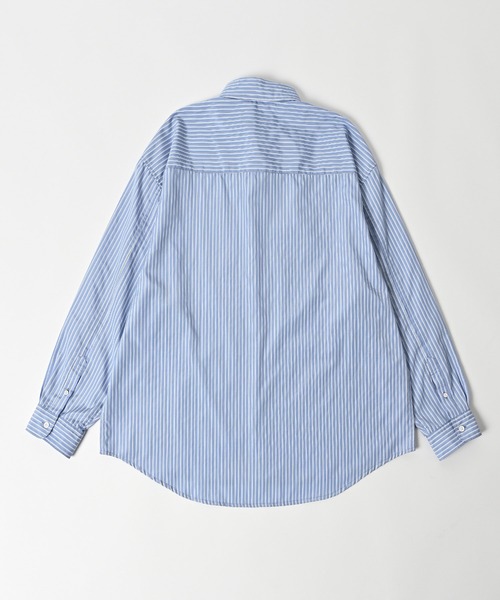 ADAM PATEK（アダムパテック）の「【ADAMPATEK/アダムパテック】striped anarchy shirt/ストライプアナーキーシャツAP2515008（シャツ/ブラウス・メンズ・ブルー/ブラック・1）」の5枚目の写真