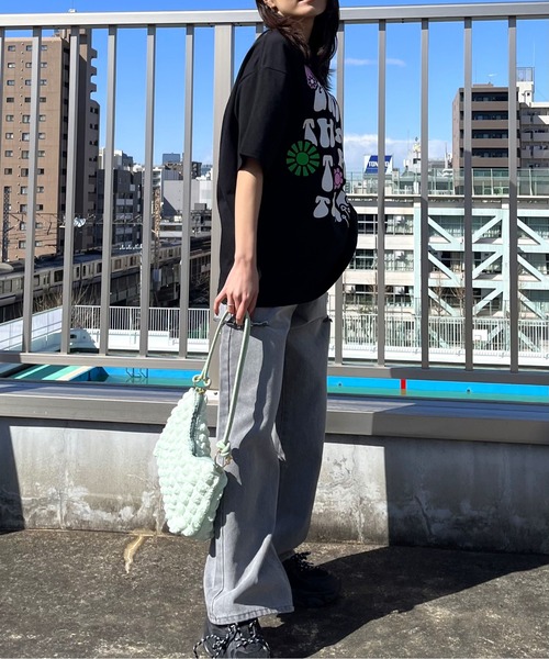 spiritoso(スピリトーゾ)の「【spiritoso】レトロヒッピービッグシルエットTシャツ(CP)(Tシャツ/カットソー・レディース・ネイビー/ブラック/ホワイト・M/L)」の8枚目の写真