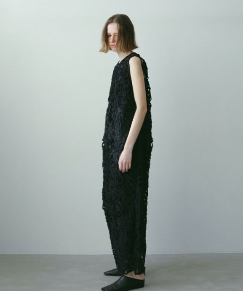 セール】ブレードパターンノースリーブオールインワン（つなぎ