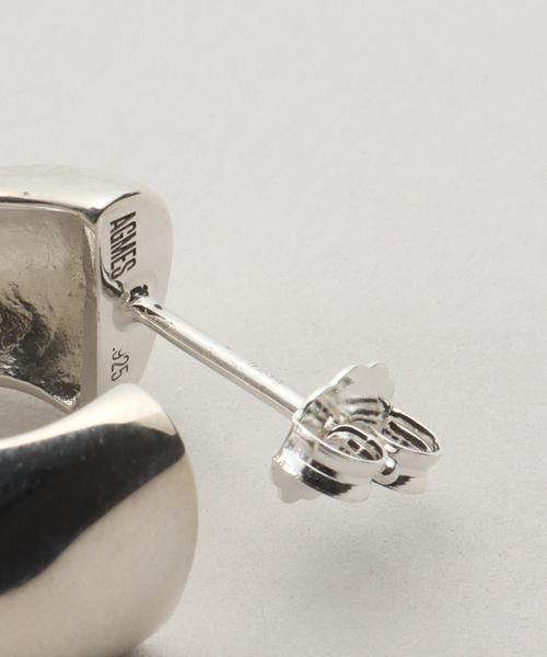 journal standard L'essage(ジャーナルスタンダードレサージュ)の「【AGMES/アグメス】SMALL CELA HOOPS STERLING SILVER:ピアス(両耳)(ピアス(両耳用)・レディース・シルバー・FREE)」の7枚目の写真