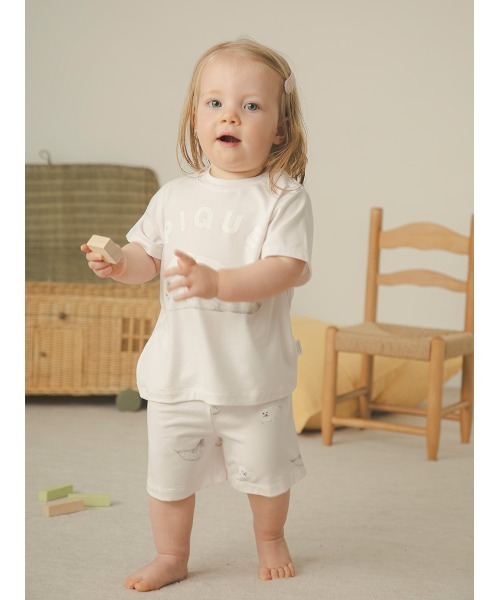 セール】【BABY】【接触冷感】あざらしワンポイントTシャツ