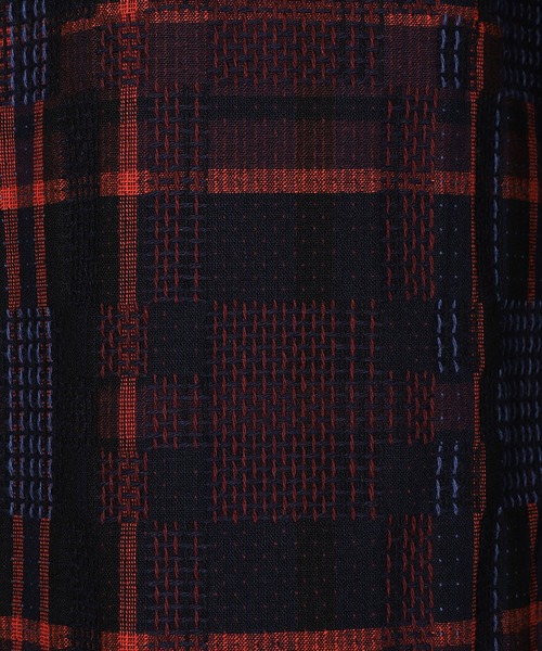 MEN'S BIGI（メンズビギ）の「【Wax London/ワックスロンドン】Whiting バスケット織チェック柄シャツジャケット（ブルゾン・メンズ・ブラック系その他/ネイビー・04/03/02）」の16枚目の写真