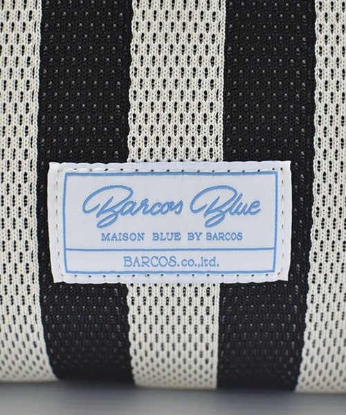 BarcosBlue（バルコスブルー）の「【BarcosBlue/バルコスブルー】ストライプ柄軽量トートバッグ（トートバッグ・レディース・ベージュ/ブラック・ONE SIZE）」の6枚目の写真