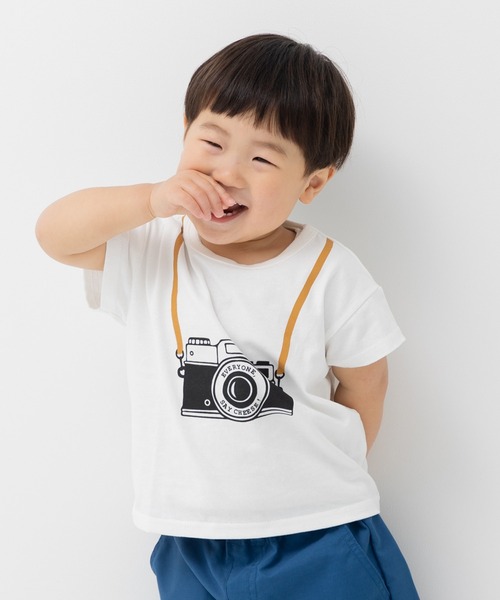 chil2(チルツー)の「綿100% プリント 半袖Tシャツ(Tシャツ/カットソー・キッズ・A/H/J/O/Q/C/D/E/F/S/T/K/L/M/N/B/G/I/P/R・80cm/90cm/100cm/110cm/120cm/130cm/140cm)」の5枚目の写真
