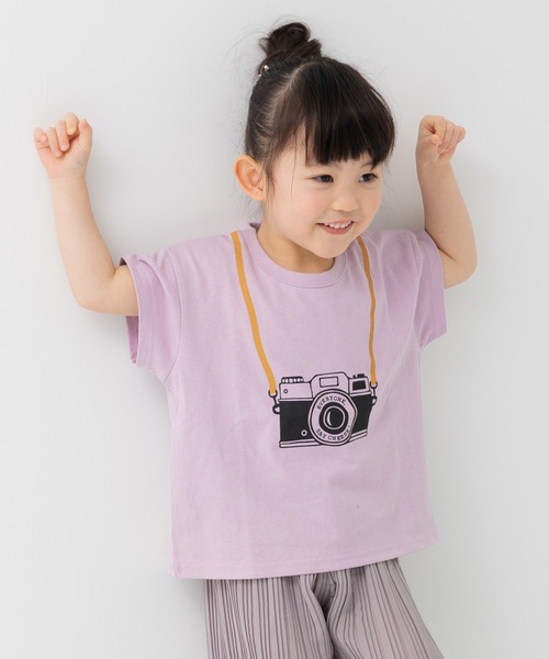 chil2(チルツー)の「綿100% プリント 半袖Tシャツ(Tシャツ/カットソー・キッズ・A/H/J/O/Q/C/D/E/F/S/T/K/L/M/N/B/G/I/P/R・80cm/90cm/100cm/110cm/120cm/130cm/140cm)」の6枚目の写真