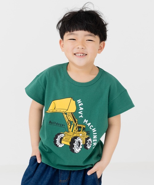 chil2(チルツー)の「綿100% プリント 半袖Tシャツ(Tシャツ/カットソー・キッズ・A/H/J/O/Q/C/D/E/F/S/T/K/L/M/N/B/G/I/P/R・80cm/90cm/100cm/110cm/120cm/130cm/140cm)」の8枚目の写真