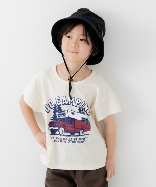 chil2(チルツー)の「綿100% プリント 半袖Tシャツ(Tシャツ/カットソー・キッズ・A/H/J/O/Q/C/D/E/F/S/T/K/L/M/N/B/G/I/P/R・80cm/90cm/100cm/110cm/120cm/130cm/140cm)」の10枚目の写真