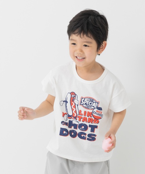 chil2(チルツー)の「綿100% プリント 半袖Tシャツ(Tシャツ/カットソー・キッズ・A/H/J/O/Q/C/D/E/F/S/T/K/L/M/N/B/G/I/P/R・80cm/90cm/100cm/110cm/120cm/130cm/140cm)」の14枚目の写真