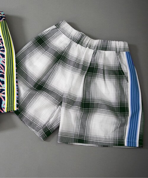 2023SS プリーツプリーズ　柄パンツ　サイズ3 セール】【B NEW JACK/ジュニア対応】サイドライン総柄パンツ_90