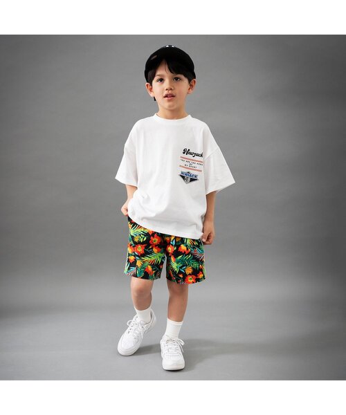 BREEZE（ブリーズ）の「【B NEW JACK/ジュニア対応】サイドライン総柄パンツ_90～160cm展開（その他パンツ・キッズ・オフホワイト/ブラック/パープル・90/100/110/120/130/140/150/160）」の7枚目の写真