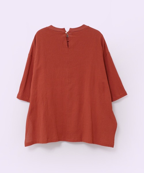 RNA-N(アールエヌエーエヌ)の「M2424 コットンワッシャーレイヤードTシャツ(Tシャツ/カットソー・レディース・レッド/ブラック/オフホワイト・FREE)」の4枚目の写真