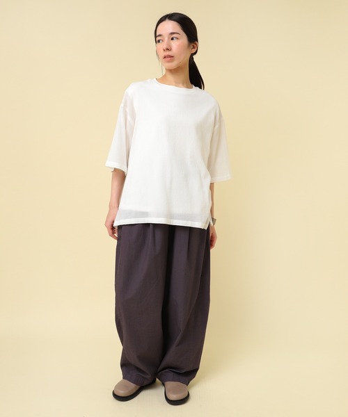 RNA-N(アールエヌエーエヌ)の「M2424 コットンワッシャーレイヤードTシャツ(Tシャツ/カットソー・レディース・レッド/ブラック/オフホワイト・FREE)」の19枚目の写真