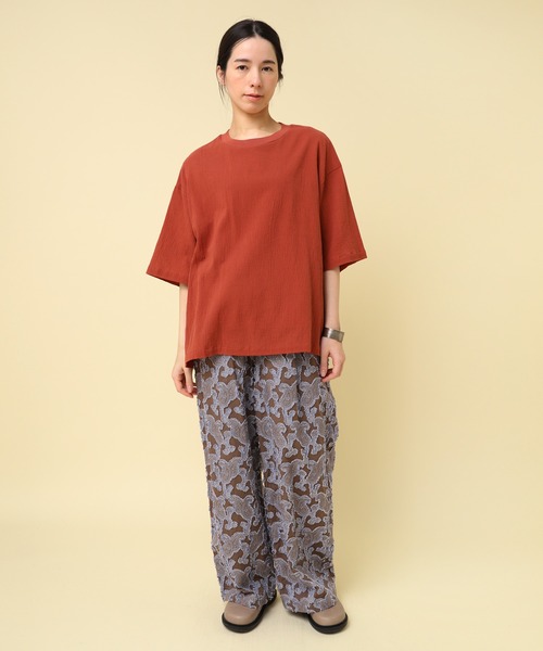RNA-N(アールエヌエーエヌ)の「M2424 コットンワッシャーレイヤードTシャツ(Tシャツ/カットソー・レディース・レッド/ブラック/オフホワイト・FREE)」の15枚目の写真