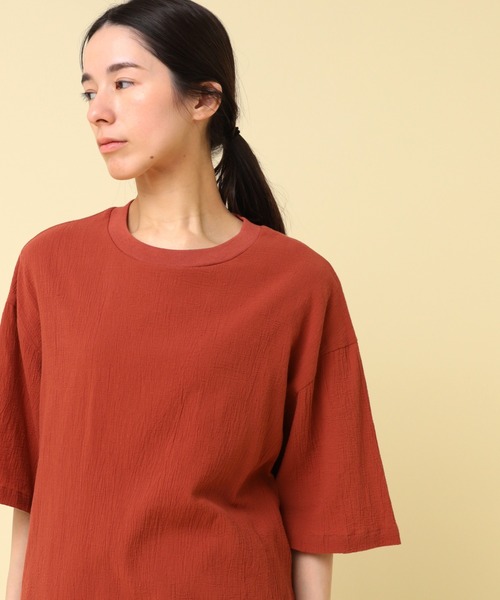RNA-N(アールエヌエーエヌ)の「M2424 コットンワッシャーレイヤードTシャツ(Tシャツ/カットソー・レディース・レッド/ブラック/オフホワイト・FREE)」の22枚目の写真