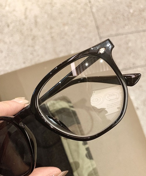 DiamondHearts（ダイヤモンドハーツ）の「ブラックフレームメガネ（メガネ・レディース・ブラック・FREE）」の3枚目の写真