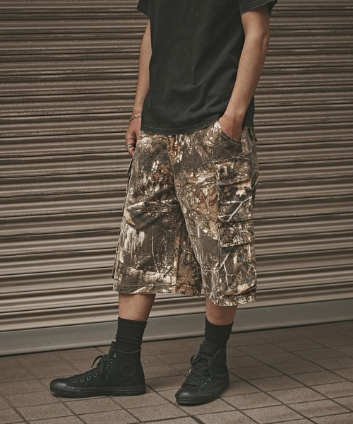 ALL RUNS（オールランズ）の「リアルツリー柄 ハーフカーゴパンツ（カーゴパンツ・メンズ・リアルツリーカモ・L/M）」の4枚目の写真