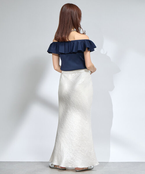 La boutique BonBon　クールタッチUVオフショルフレンチニット La boutique BonBon｜【スタッフKAZUMI監修カラー】クールタッチ