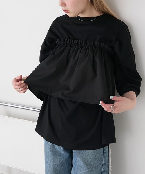 セール】【forksy.】〈2点セット〉オーバーサイズTシャツ