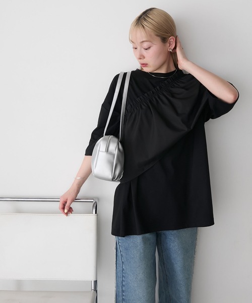 forksy.】〈2点セット〉オーバーサイズTシャツ & ペプラム