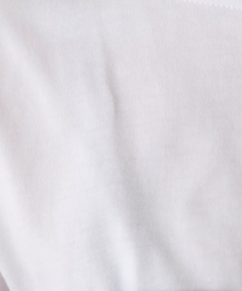 forksy.(フォルクシー)の「【forksy.】〈2点セット〉オーバーサイズTシャツ & ペプラムビスチェ(Tシャツ/カットソー・レディース・ブラック/ホワイト系/ホワイト・FREE)」の6枚目の写真