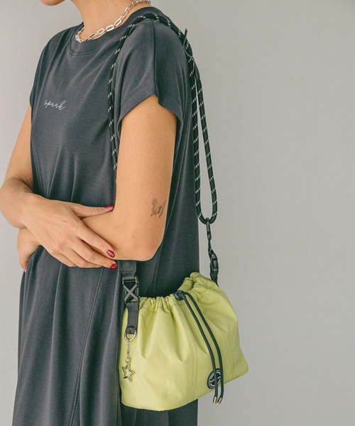 BAYFLOW(ベイフロー)の「マルチWAYロープコードショルダーバッグ(ショルダーバッグ・レディース・アイボリー/イエロー/グレー/ブラック・FREE)」の1枚目の写真