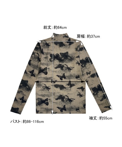 shoppinggo（ショッピングゴー）の「トップス シンプル 長袖tシャツ（Tシャツ/カットソー・レディース・パープル/キャメル/ブラック・FREE）」の9枚目の写真