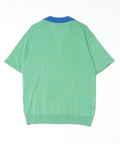 ANTHEM A(アンセムエー)の「ANTHEM A / アンセム エー / COLOR BLOCKING SKIPPER KNIT(ポロシャツ・メンズ・ワイン/モスグリーン・L)」の3枚目の写真