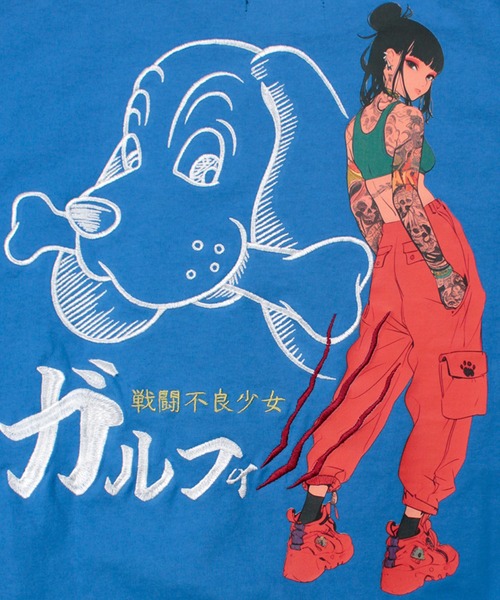 GALFY(ガルフィー)の「【GALFY/ガルフィー】謎アニメロンT(Tシャツ/カットソー・メンズ・ブルー/ブラック/ホワイト・XL/L)」の11枚目の写真