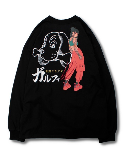 GALFY(ガルフィー)の「【GALFY/ガルフィー】謎アニメロンT(Tシャツ/カットソー・メンズ・ブルー/ブラック/ホワイト・XL/L)」の5枚目の写真