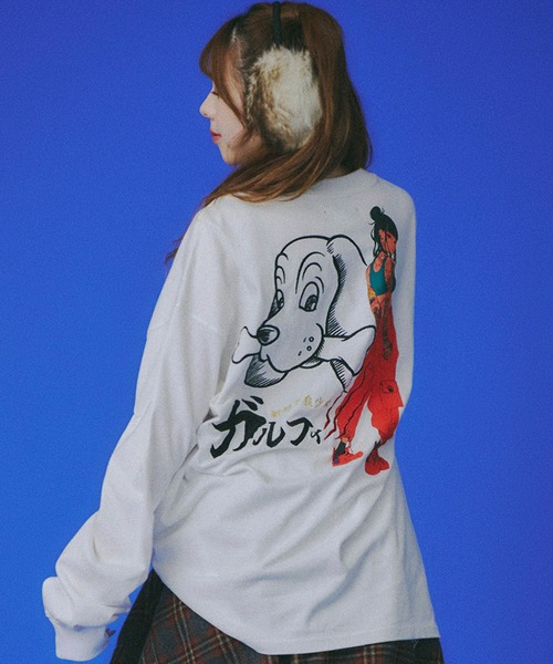 GALFY(ガルフィー)の「【GALFY/ガルフィー】謎アニメロンT(Tシャツ/カットソー・メンズ・ブルー/ブラック/ホワイト・XL/L)」の12枚目の写真