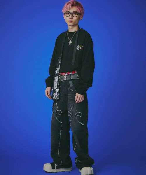 GALFY(ガルフィー)の「【GALFY/ガルフィー】謎アニメロンT(Tシャツ/カットソー・メンズ・ブルー/ブラック/ホワイト・XL/L)」の16枚目の写真